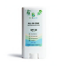 blu N green All-in-One Moisturizer SPF Stick | SPF 50+ PA++++| Water-Resistant | Dewy Finish