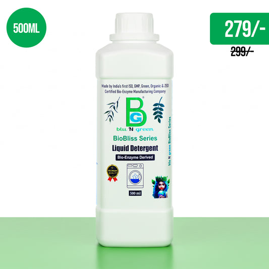 blu N green BioBliss Series Liquid Detergent | 500ml | Bio Enzyme